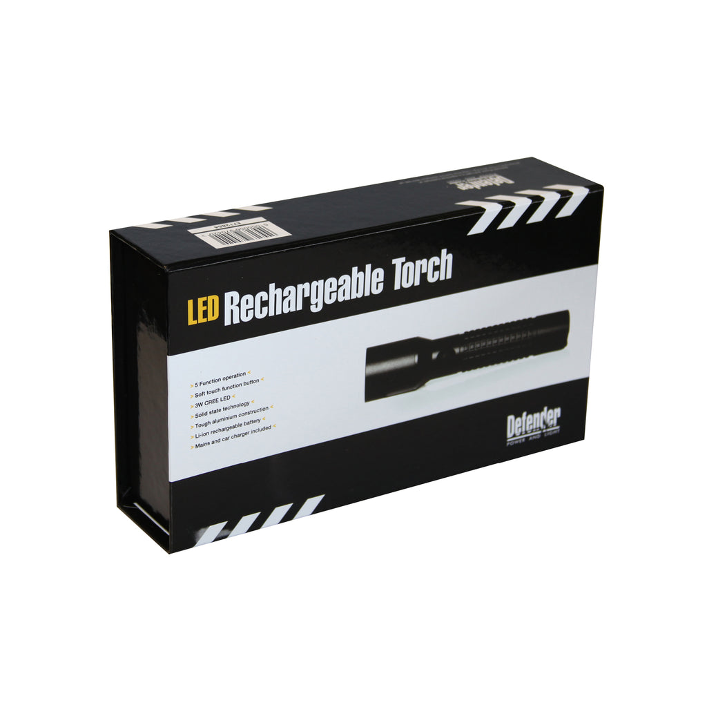 3w cree led rechargeable police flashlight 3W CREE LED Aluminium Hand Torch (Rechargeable) 240V