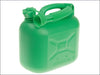 Unleaded Petrol Can & Spout - Green 5 Litre