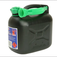 Diesel Fuel Can & Spout - Black 5 Litre