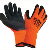 Knitshell Thermal Gloves Orange/Black Size Large