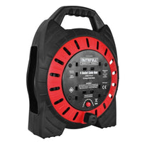 20m Semi Enclosed Cable Reel 240v – 13A – 4 Socket