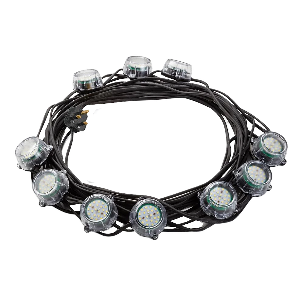 Defender 50W Heavy Duty LED Encapsulated Festoon String Lights 22m - 110V