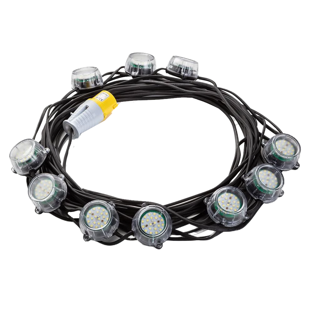 Defender 50W Heavy Duty LED Encapsulated Festoon String Lights 22m – 240v