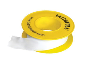 Faithful P.T.F.E Gas Tape 12mm x 5m White (Pack 10)