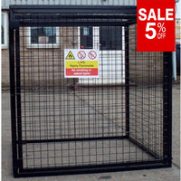 Gas Bottle Storage Cage GC25 H1200 x W1200 x D1200mm  (9 x 19kg)