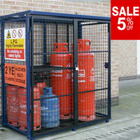 Folding Gas Cage H1650 x W1580 x D760mm (4 X 47KG + 8 X 19KG)