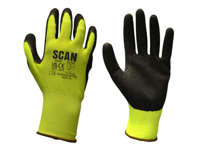 SCAN Hi-Visibility Gloves Yellow L