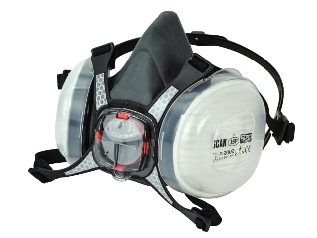 Twin Half Mask Respirator with P2 Filter Cartridges