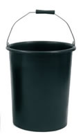 Refina Plasterer's Bucket 32ltr With Metal Handle - Black