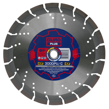 DURO DPU/C Diamond Blade 230mm / 9in - Universal Concrete Blade - View Cutting Details