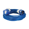 14M Extension Lead - 16A 2.5mm Cable - Blue 240V