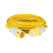 25M Extension Lead - 32A 4mm Cable - Yellow 110V