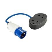 16-2x 13A Fly Lead - 16A (Plug) > 2x 13A (Socket) 240V