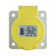 16A Panel Socket - Yellow - Blister Pack 110V