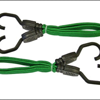Rubber Tie Down Straps - Flat Bungee Cord 24in (Pack of 2)