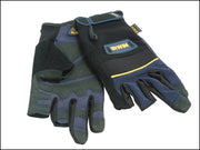 Carpenters Gloves - Half Finger Size Large (IRWIN)