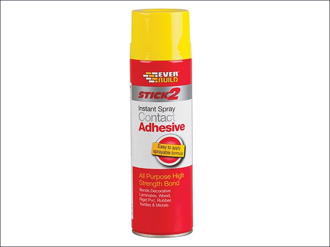 Stick 2 Spray Contact Adhesive 500ml (EVERBUILD)