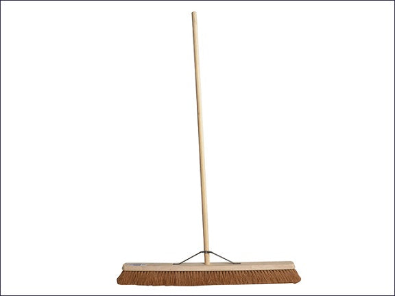 Sweeping Brush 900mm/36" Soft Coco Incl. Handle & Stay (FAITHFULL)