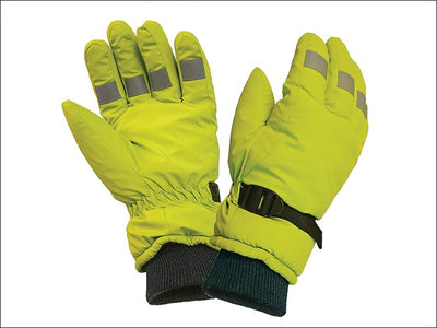 SCAN Hi-Visibility Gloves Yellow L, XL
